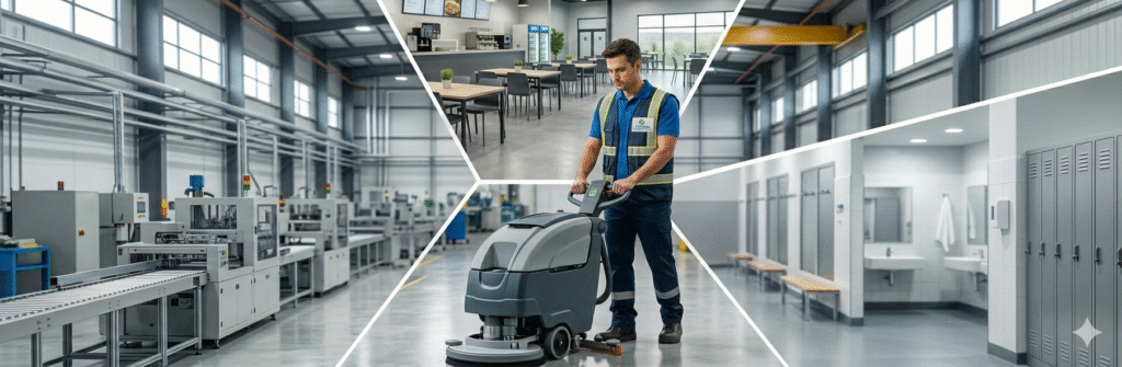 Limpeza terceirizada para indústrias: como contratar, o que incluir no escopo e quanto custa