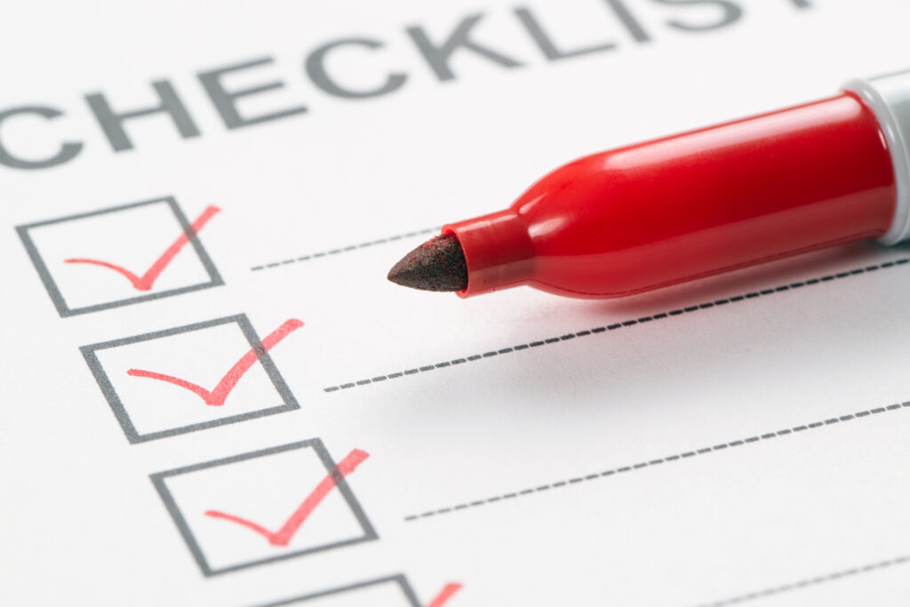 Checklist de documentos: limpeza terceirizada